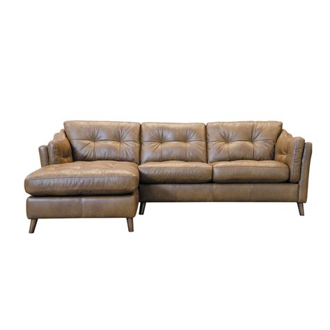 Alexander And James Saddler 4 Seater Sofa With Chaise Lhf Tote Leather