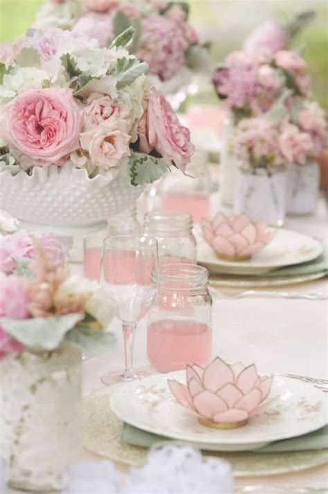 Gorgeous Tablescape In Soft Pinks By Iris Pink Tea Party Princess