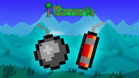 Terraria Fun With Bombs And Dynamite Mining Youtube