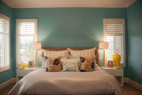 Colorful Bedroom Transitional