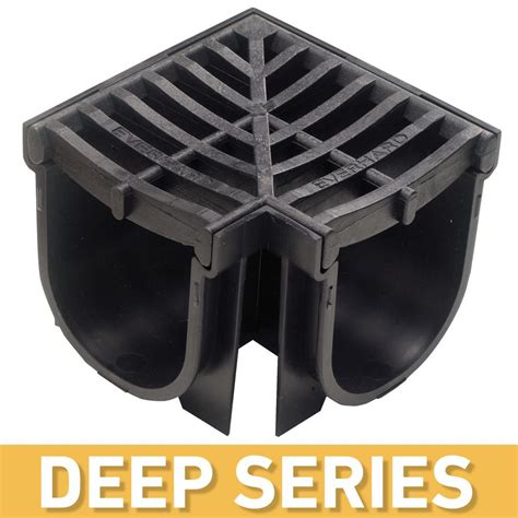 Drainage Trench Channel Drain With Grate Black Plastic X 39 117 Long