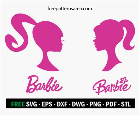 Barbie Logo Vector Silueta Barbie Vector Hd Png Download Kindpng
