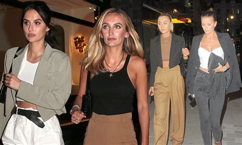 made in chelsea s lucy watson and sister tiffany enjoy girls night out in mayfair