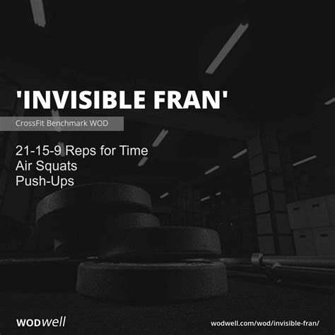 Invisible Fran Workout Crossfit Benchmark Wod Wodwell