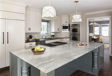 The average cost for quartz countertops ranges from generally $45 to $75 per square foot with including installation. White Quartz Countertops - Transitional - kitchen - Tobi Fairley