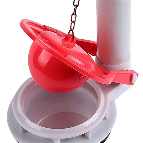 Red 3 Inch Toilet Flapper With Chain Toilet Stopper Flapper Universal