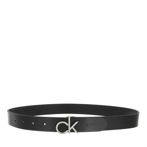 Calvin Klein Logo Belt 30mm In Black Fashionette