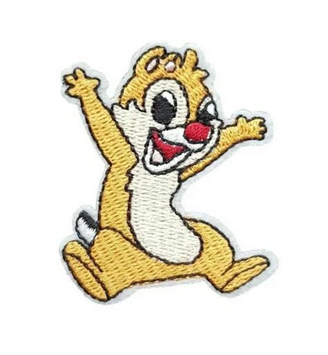 Chip N Dale Cartoon Series Dale Chipmunk Character Embroidered Iron On