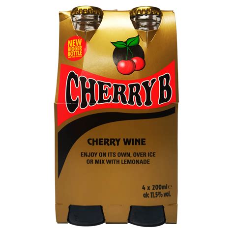 Cherry B 4 X 200ml Red Wine Iceland Foods