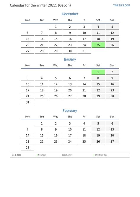 Calendar For 2022 With Holidays In Gabon Print And Download Calendar