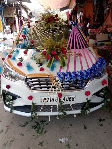 Pin by Nikhar art&craft on flower car decoration | Wedding car