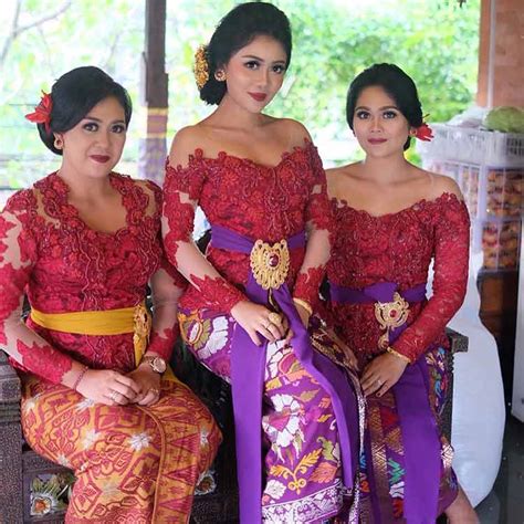 √ 30 Model Kebaya Bali Modern Brokat Kombinasi Terbaru