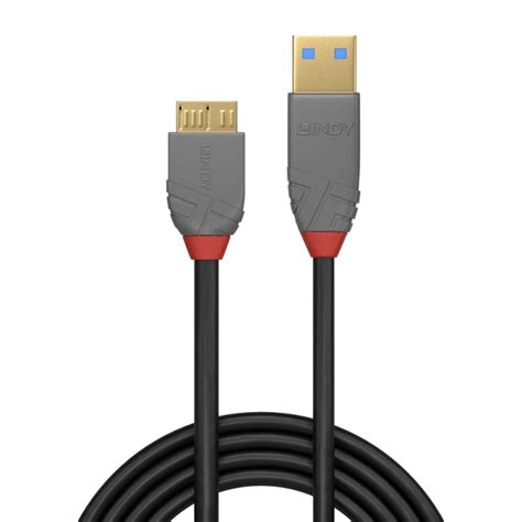 2m Usb 32 Type A To Micro B Cable 5gbps Anthra Line From Lindy Uk