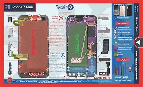 It's important to note that each iphone's logic board and touch id fingerprint sensor are paired at the factory, so. Repair X® Apple iPhone 7 Plus repair guide magnetic screwmat