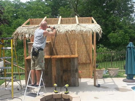 That's the assertion this blogger makes at the start of the plan, and if it's a sentiment you agree with (we know we do) 18. Make your own outdoor tiki bar … | Tiki hut, Tiki bars diy