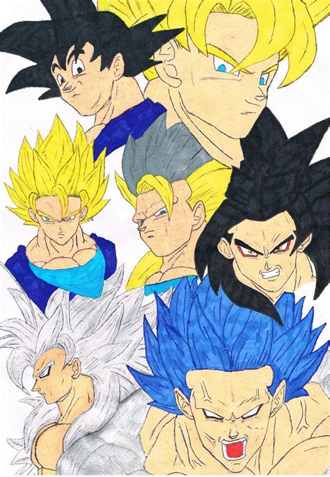 Goku Evolution By Scorp Zero On Deviantart