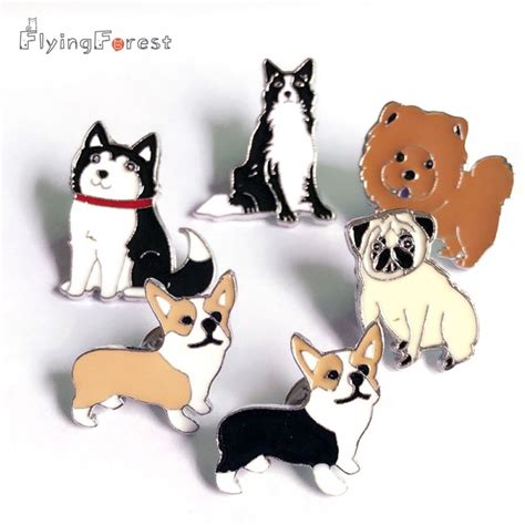Cute Dog Enamel Pin Dog Pin Cute Dogs Dog Brooch