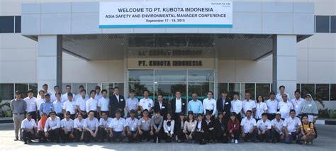 Fire suppression kubota semarang merupakan salah satu dari proyek yang dikerjakan oleh bromindo. Kubota Asia Meeting 2015 - PT. Kubota Indonesia PT. Kubota Indonesia