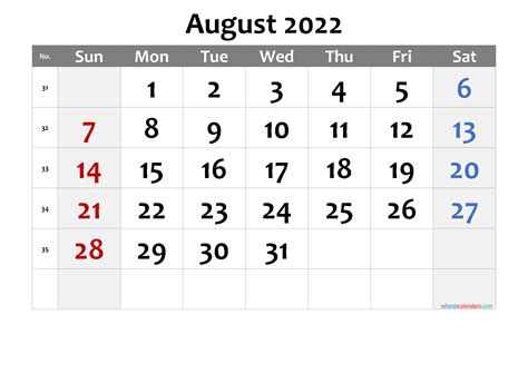 August September 2022 Calendar Calendar Printable Free