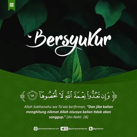 We did not find results for: Galeri Poster Dakwah di Instagram "BERSYUKUR . #islam #musibah #bersyukur #quran #muslim # ...