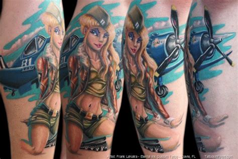 military pin up girl tattoos