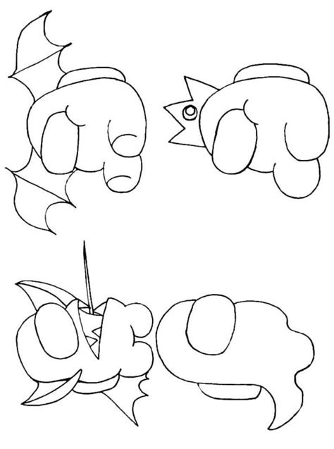 Among us coloring pages cute. Kids-n-fun.com | Coloring page Among Us among us 31
