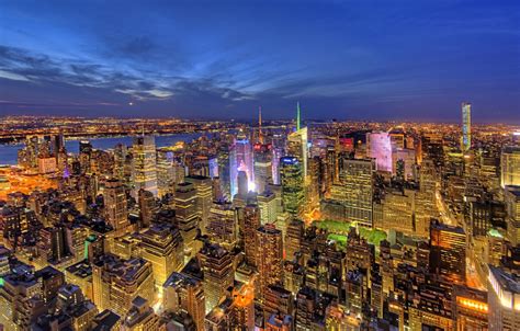 Manhattan Skyline New York Panorama Wallpapers 59 Wallpapers Hd