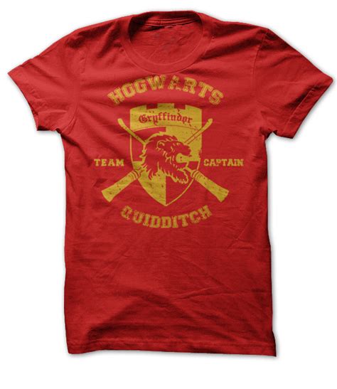 Gryffindor Crest Quidditch Team Captain Shirt T Shirts Hoodies