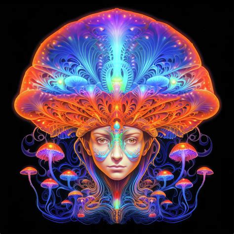 Magic Mushroom Woman 01 Digital Art By Matthias Hauser Fine Art America