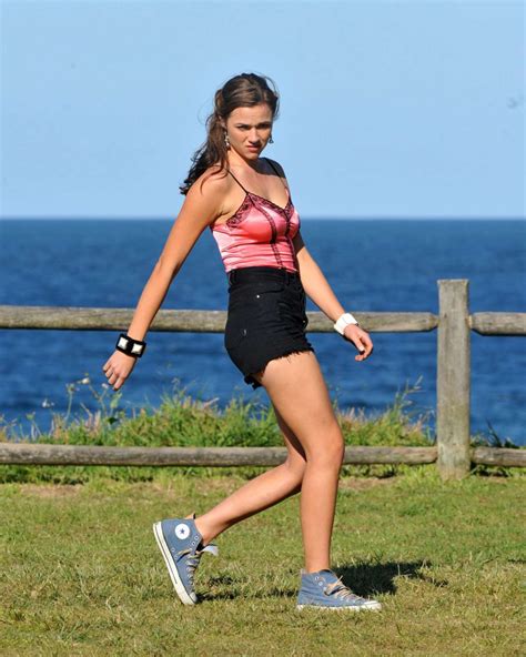 Demi Harman On The Set Of Home And Away At Palm Beach In Sydney Gotceleb