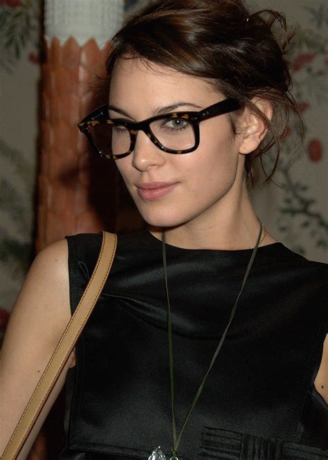 Alexa Chung Celebrities With Glasses Trendy Glasses Fashion