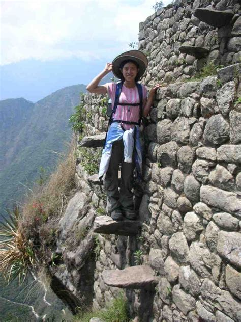 The Inca Trail Floating Staircase Peru An Ancient Trade Route Linking