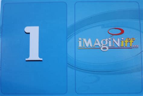 Parts Only Imaginiff Board Game 1 Blue Voting Card Only Team