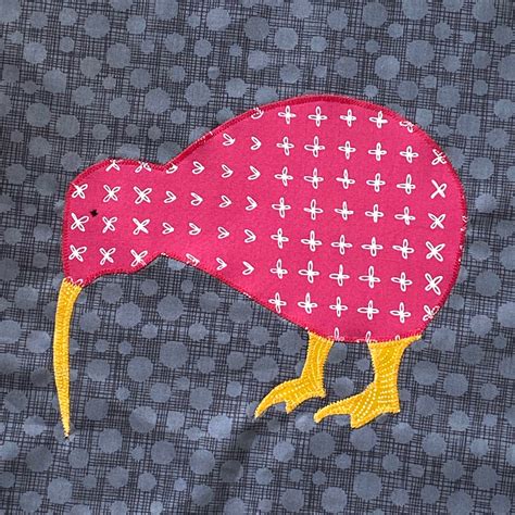 New Zealand Kiwi Bird Applique Mini Quilt Pattern | Etsy