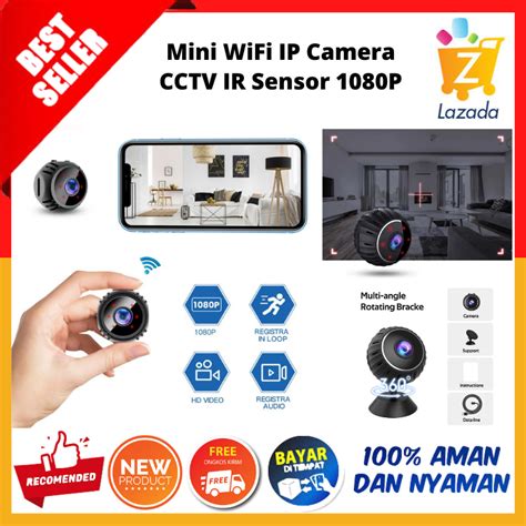 Cod Mini Wifi Ip Camera Cctv Ir Sensor P Sambung Ke Hp Kamera