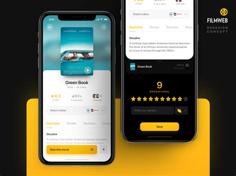Rate the movie - Filmweb | Creative app design, Web design icon, Green