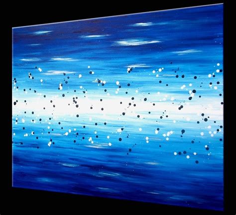 Buy Hand Crafted Blue Abstract Painting Original Contemporary Abstract