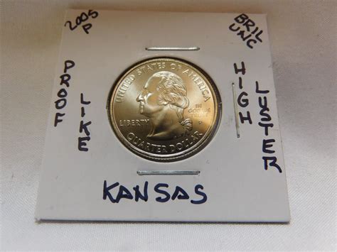 2005 P Uncirculated Kansas State Quarter Brilliant Gem High Grade Free