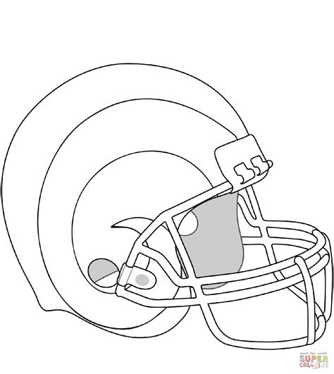 Los Angeles Rams Helmet Coloring Pages Nfl Coloring Pages Coloring