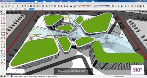 Collection 35 Sketchup Cultural Center Cgtrader