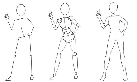 How To Draw Anime Female Body Proportions ~ How To Draw A Body Anime