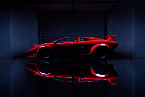Lamborghini Lamborghini Countach Car Red Cars Vehicle Automotive