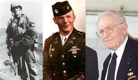Major Winters During World War Ii And In 2004 Real Band Of Brothers