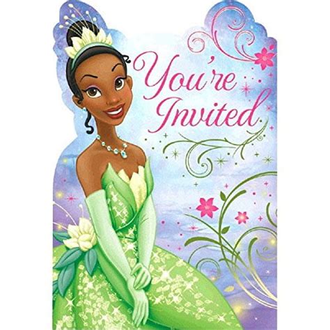 Tiana Enchanted Princess Invitations 8 Invites Cards Birthday Party