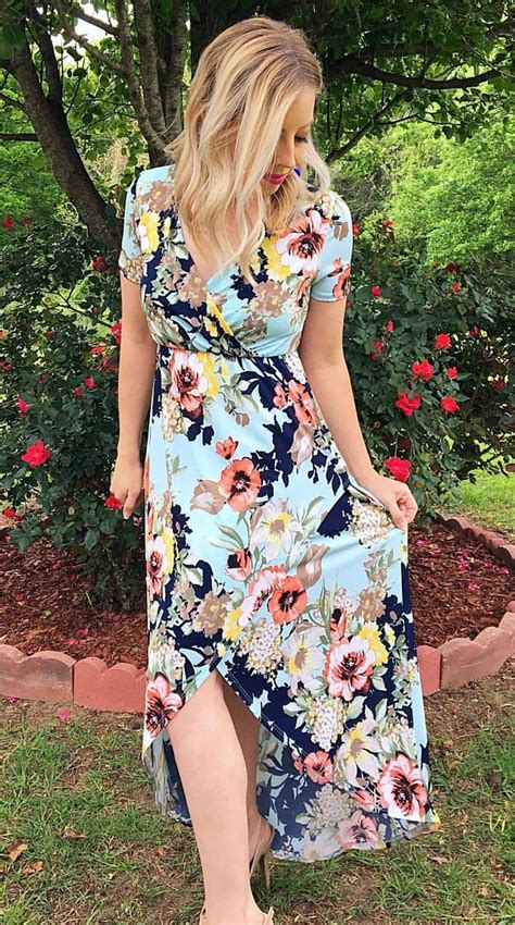 Beautiful Spring Floral Maxi Dress Kindly Unspoken