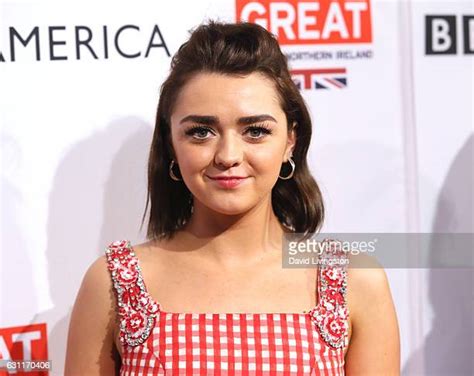 Actress Maisie Williams Poses For A Portraits At The Bafta Tea Party