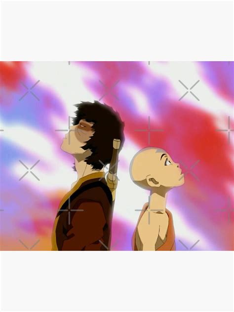 Aang And Zuko W Fire Sticker For Sale By Realtas Redbubble