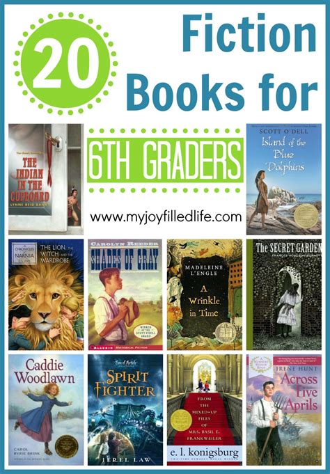 20 Fiction Books For 6th Graders My Joy Filled Life