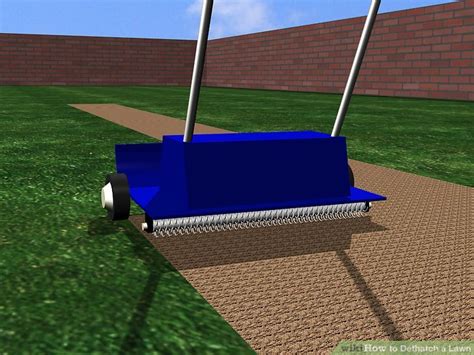 Dethatch your lawn effectively with a lawn mower attachment. How to Dethatch a Lawn: 9 Steps (with Pictures) - wikiHow