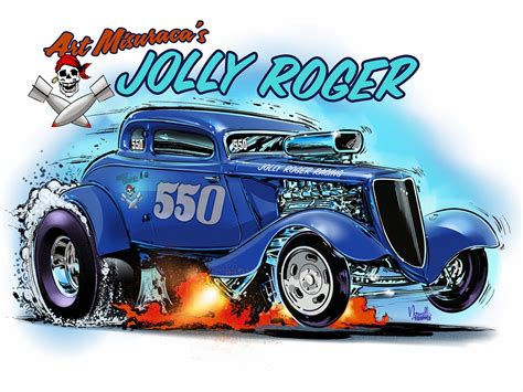 Hot Rod Art By Jeff Norwell Automotive Illustration Cartoon Car